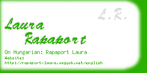 laura rapaport business card